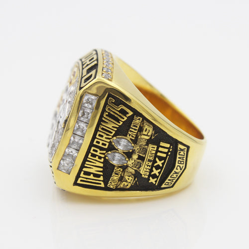 Super Bowl XXXIII 1998 Denver Broncos Championship Ring