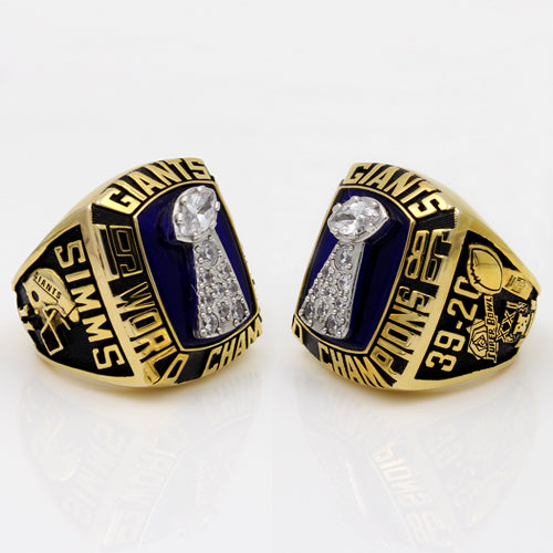 Super Bowl XXI 1986 New York Giants Championship Ring