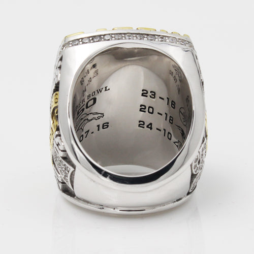 Super Bowl 50 Season 2015 Denver Broncos Championship Ring