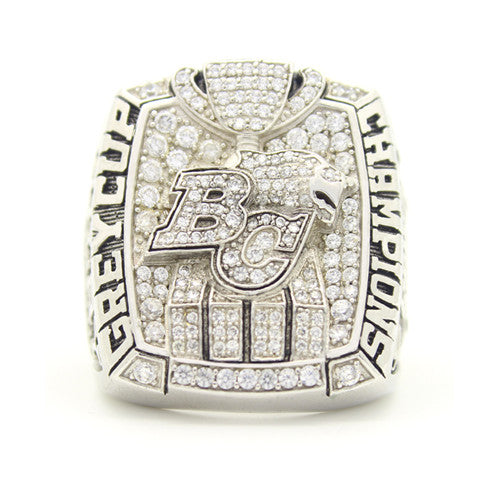 Custom BC Lions 2011 CFL 99th Grey Cup Championship Ring