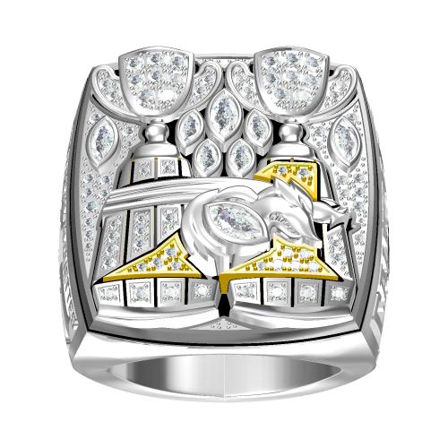 Custom Montreal Alouettes 2010 CFL 98th Grey Cup Championship Ring