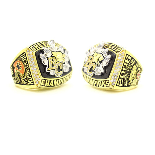 Custom BC Lions 2006 CFL 94th Grey Cup Championship Ring