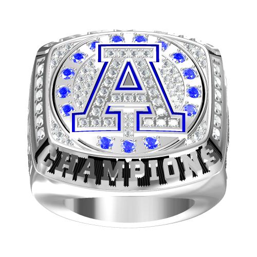 Custom Toronto Argonauts 2004 CFL 92nd Grey Cup Championship Ring With Synthetic Sapphire