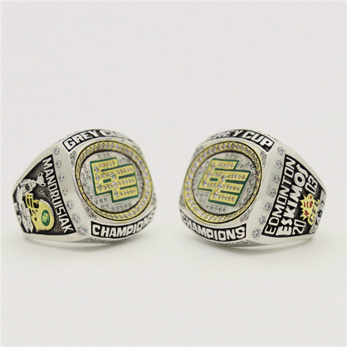 Custom Edmonton Eskimos 2003 CFL 91st Grey Cup Championship Ring