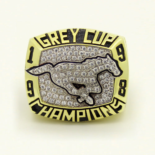 Custom Calgary Stampeders 1998 CFL 86th Grey Cup Championship Ring