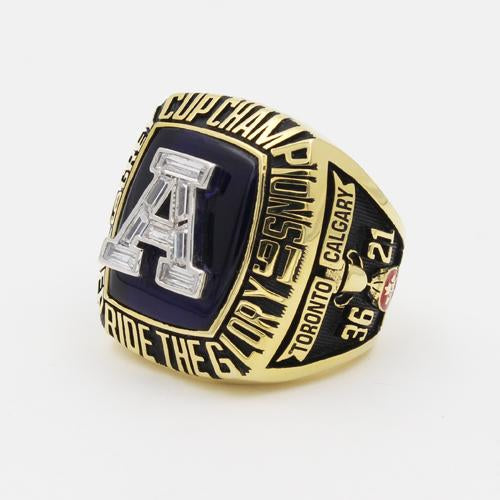 1991 Toronto Argonauts 79th Grey Cup CFL Championship Ring