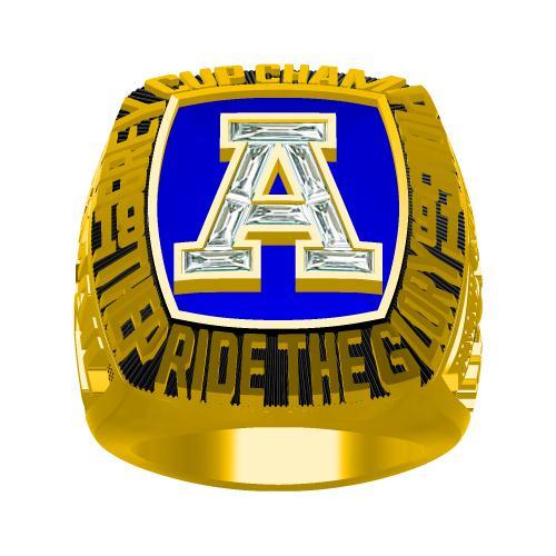 1991 Toronto Argonauts 79th Grey Cup CFL Championship Ring