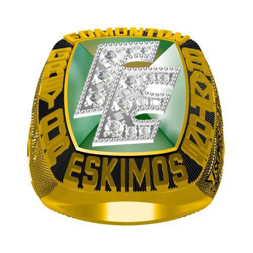 1987 Edmonton Eskimos 75th Grey Cup CFL Championship Ring