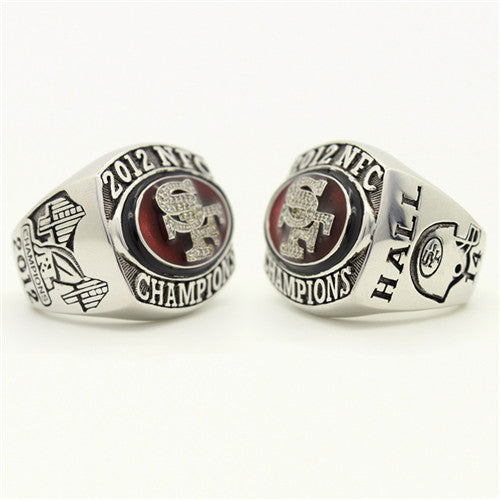 San Francisco 49ers 2012 National Football Championship Ring With Red Garnet