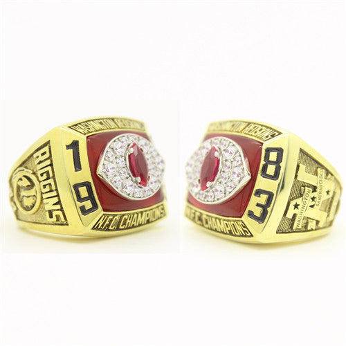 Washington Redskins 1983 National Football Championship Ring With Red Ruby