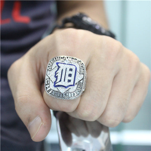 Custom Detroit Tigers 2012 American League Championship Ring With Blue Lapis Lazuli