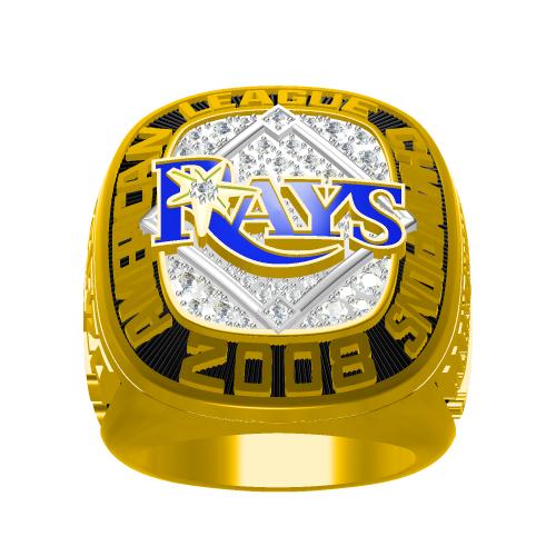 Custom Tampa Bay Rays 2008 American League Championship Ring With