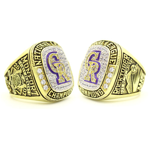 Custom Colorado Rockies 2007 National League Championship Ring