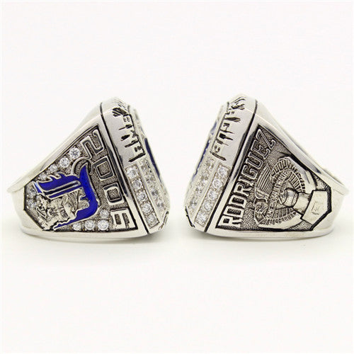 Custom Detroit Tigers 2006 American League Championship Ring Blue Lapis Lazuli