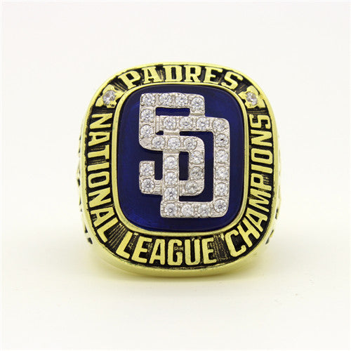 Custom San Diego Padres 1998 National League Championship Ring With White Rock Crystal