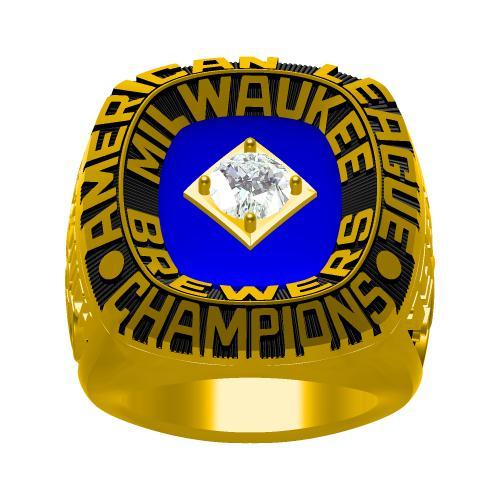 1982 Milwaukee Brewers American League AL Championship Ring