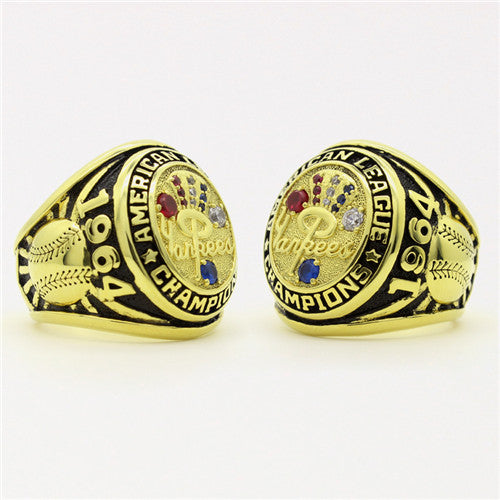 Custom New York Yankees 1964 American League Championship Ring with