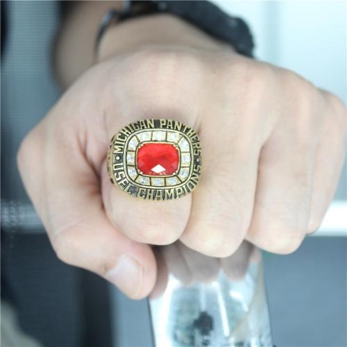 1983 Michigan Panthers USFL Football Championship Ring