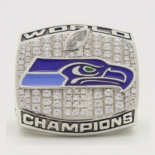 Custom Seattle Seahawks The 12th Man Ring 2013 Super Bowl XLVIII Fans Ring