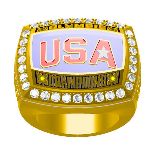 Custom 2008 U.S. Olympics Basketball Redeem Team Championship Ring