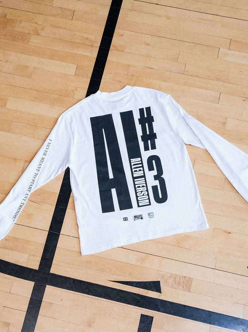 Allen Iverson The Answer Long Sleeve T Shirt Jersey