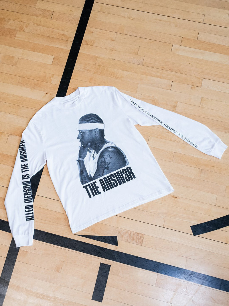 Allen Iverson The Answer Long Sleeve T Shirt Jersey