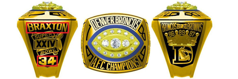 All AFC Championship Rings (American Football Conference )