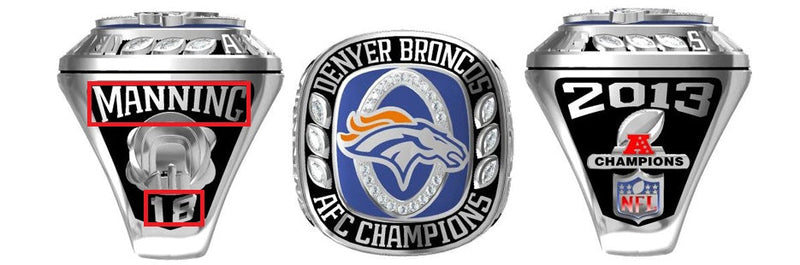 All AFC Championship Rings (American Football Conference )