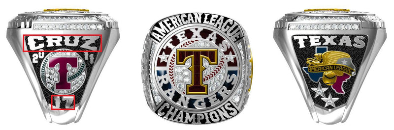 All AL American League ALCS Championship Rings