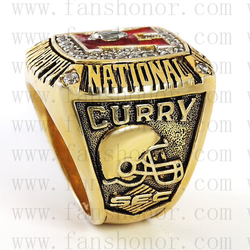 Customized NCAA 1992 Alabama Crimson Tide National Championship Ring