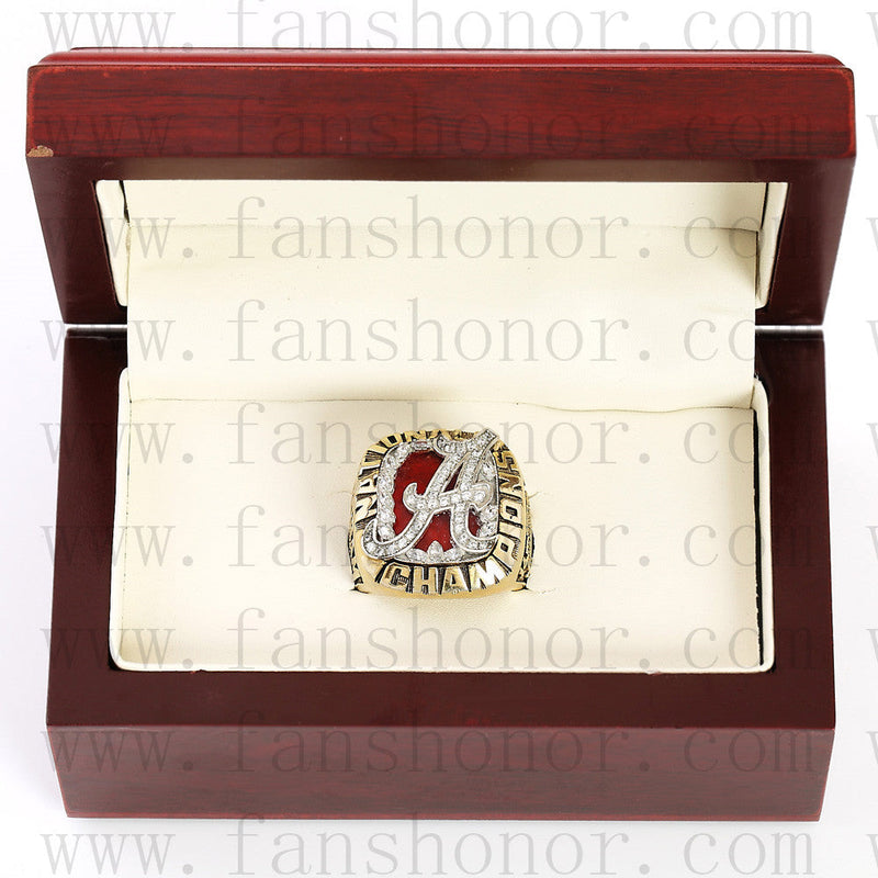 Customized NCAA 2009 Alabama Crimson Tide National Championship Ring