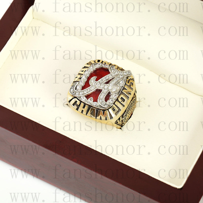 Customized NCAA 2009 Alabama Crimson Tide National Championship Ring