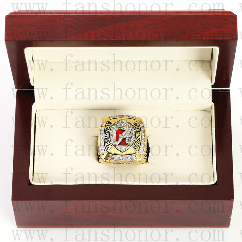 Customized NCAA 2011 Alabama Crimson Tide National Championship Ring