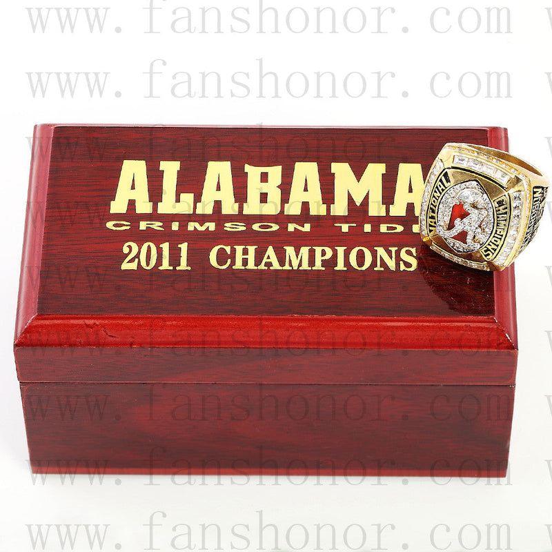 Customized NCAA 2011 Alabama Crimson Tide National Championship Ring