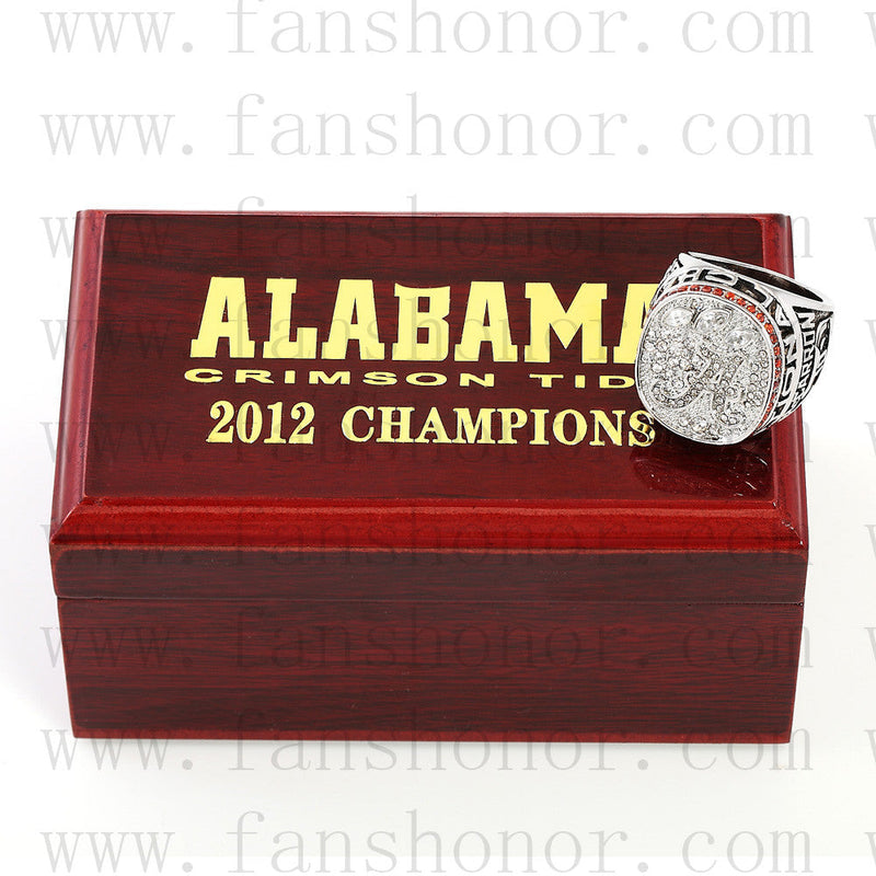 Customized NCAA 2012 Alabama Crimson Tide National Championship Ring