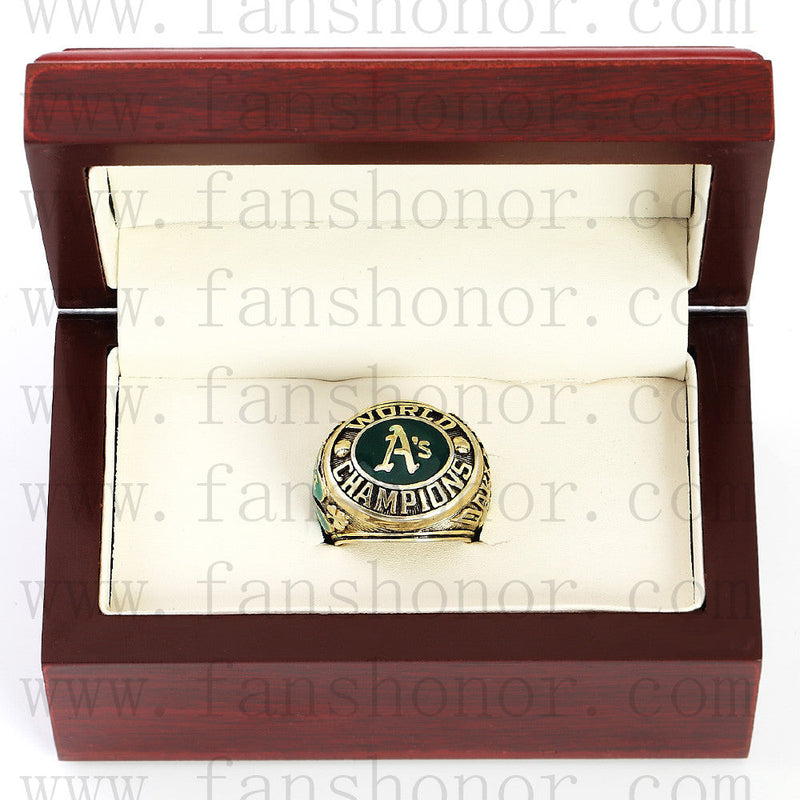 Customized MLB 1974 Oakland Athletics World Series Championship Ring