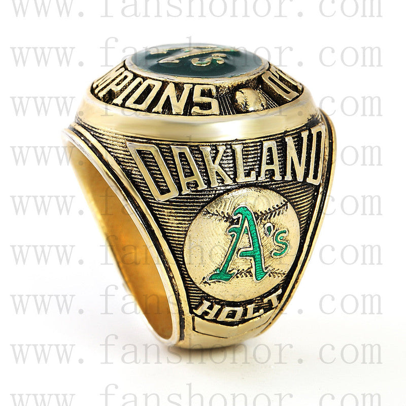 Customized MLB 1974 Oakland Athletics World Series Championship Ring