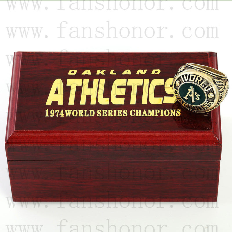 Customized MLB 1974 Oakland Athletics World Series Championship Ring