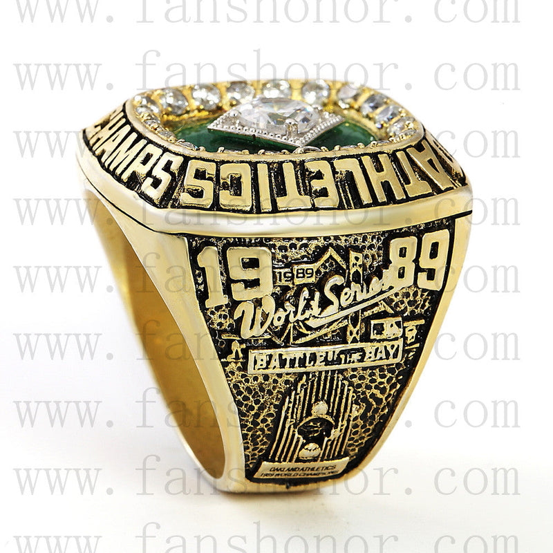 Customized MLB 1989 Oakland Athletics World Series Championship Ring