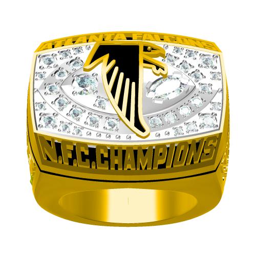 Custom 1998 Atlanta Falcons National Football Championship Ring