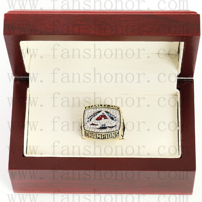 Customized NHL 2001 Colorado Avalanche Stanley Cup Championship Ring