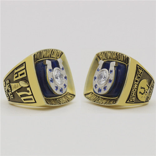 Custom Baltimore Colts 1970 NFL Super Bowl V Championship Ring