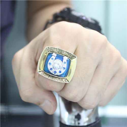 Custom Baltimore Colts 1970 NFL Super Bowl V Championship Ring