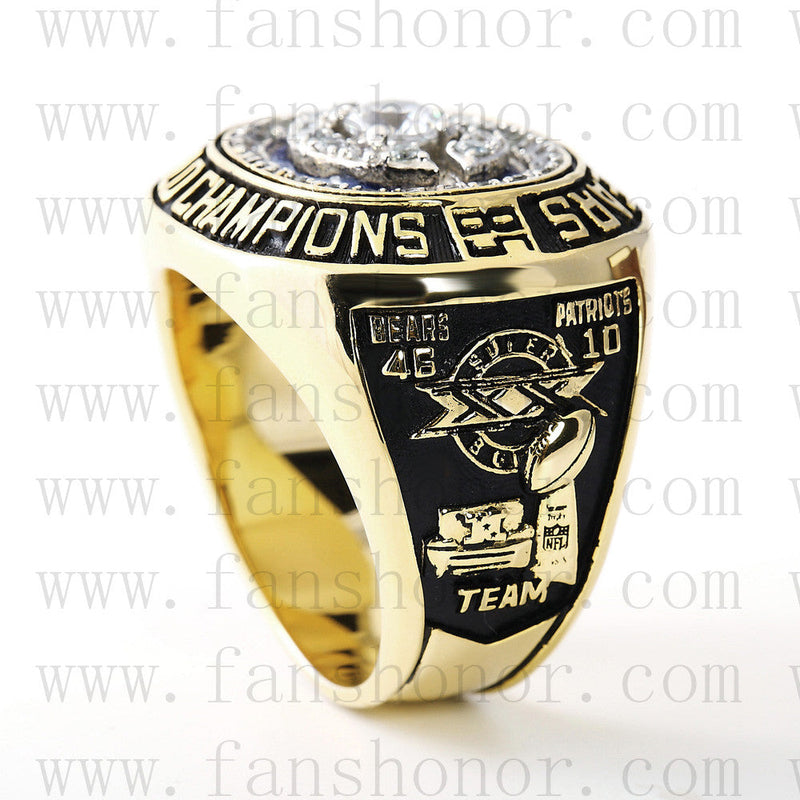 Customized Chicago Bears NFL 1985 Super Bowl XX Championship Ring