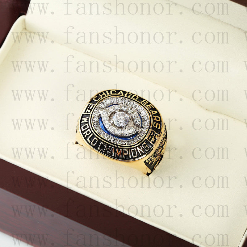 Customized Chicago Bears NFL 1985 Super Bowl XX Championship Ring