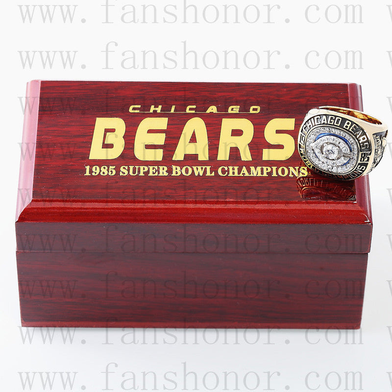 Customized Chicago Bears NFL 1985 Super Bowl XX Championship Ring