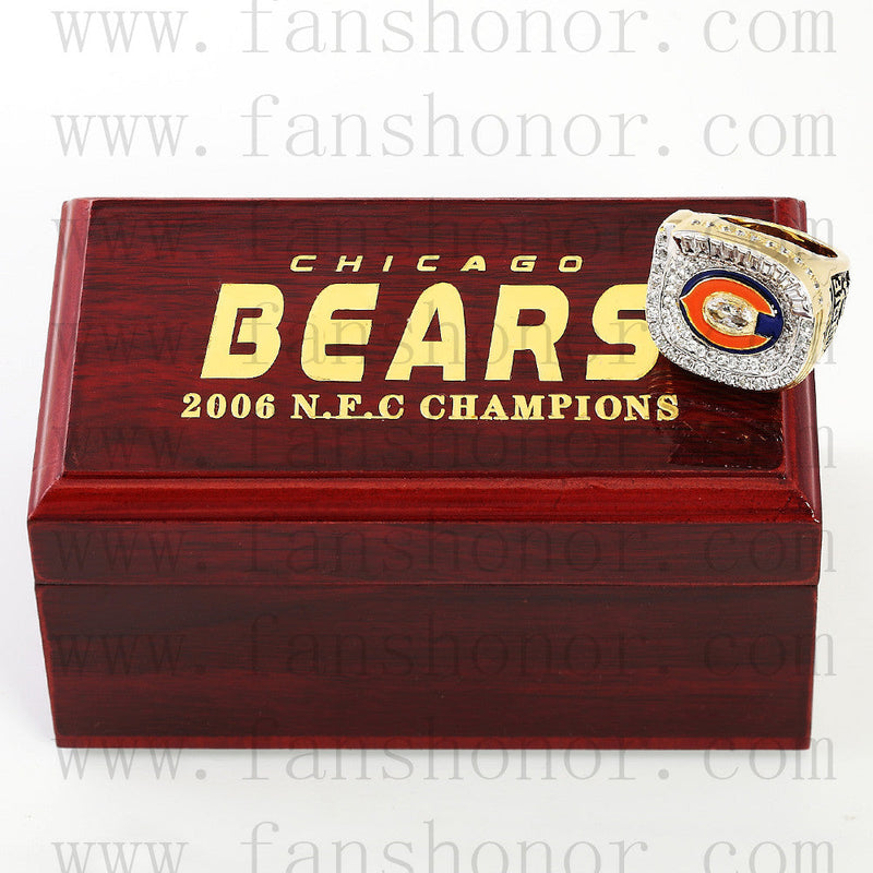 Customized NFC 2006 Chicago Bears National Football Championship Ring