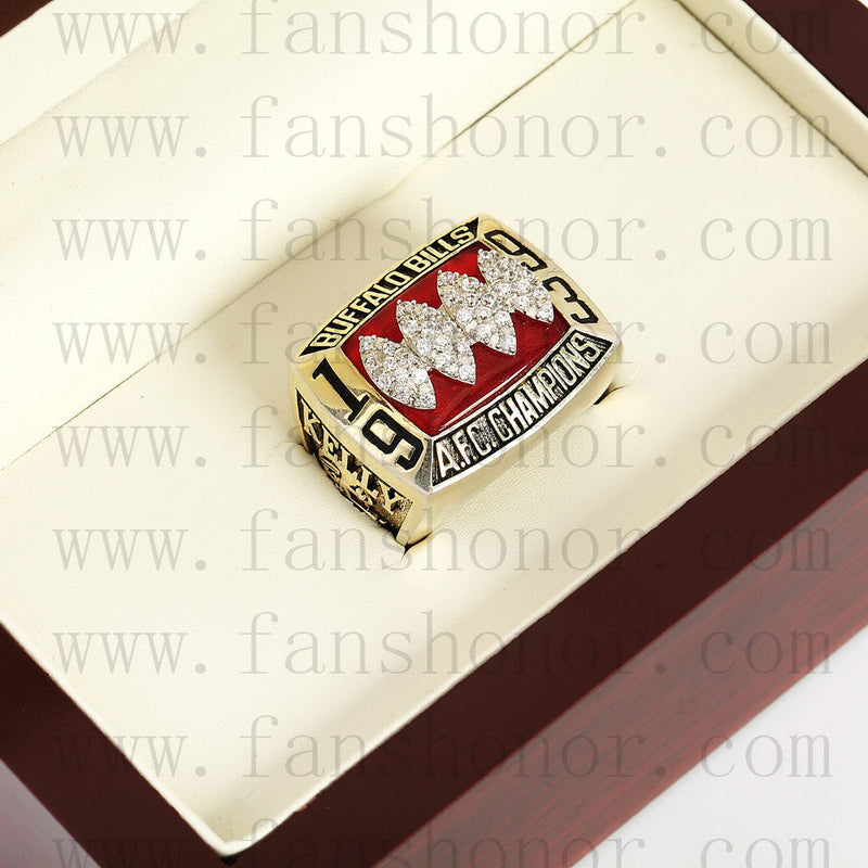 Customized AFC 1993 Buffalo Bills American Football Championship Ring