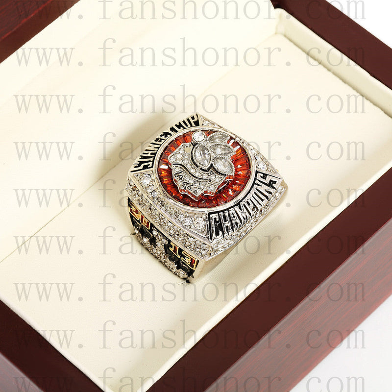 Customized NHL 2013 Chicago Blackhawks Stanley Cup Championship Ring