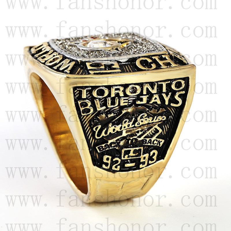 Customized Customized MLB 1993 Toronto Blue Jays World Series Championship Ring